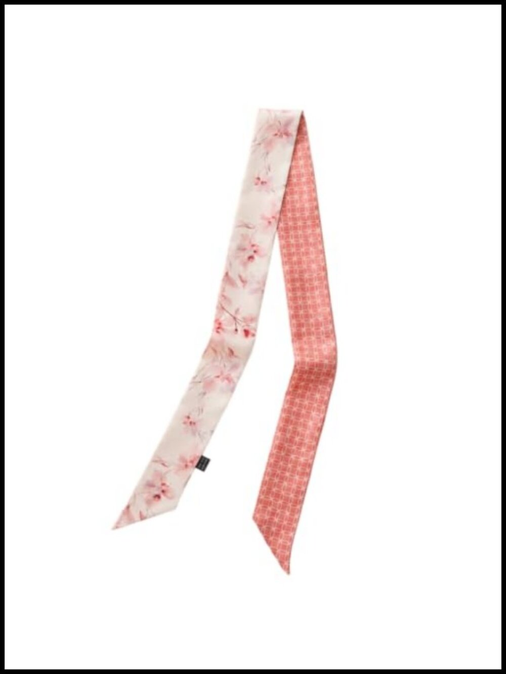 100% Mulberry Silk Narrow Scarf Hair Ribbon Handbag Wrap Neckerchief